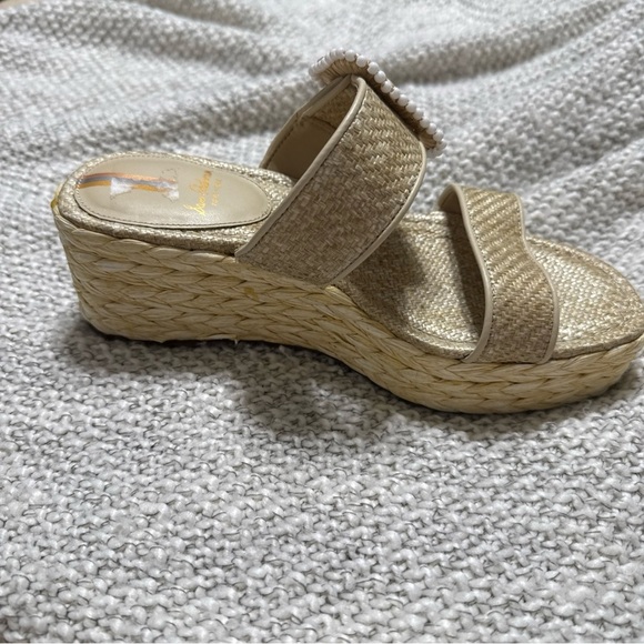 Sam Edelman Chase platform wedge espadrille sandal size 6M - Picture 9 of 11